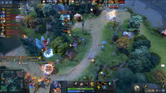 9pasha останавливает атаку LGD Gaming #TI7 смотреть онлайн