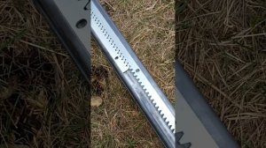 Монтаж зубчатой рейки на прокатную балку для откатных