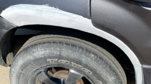 Ремонт крыла стеклотканью