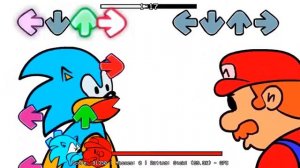 Субботний Вечер Объятий  Соник и Марио Целуются    FNF MOD