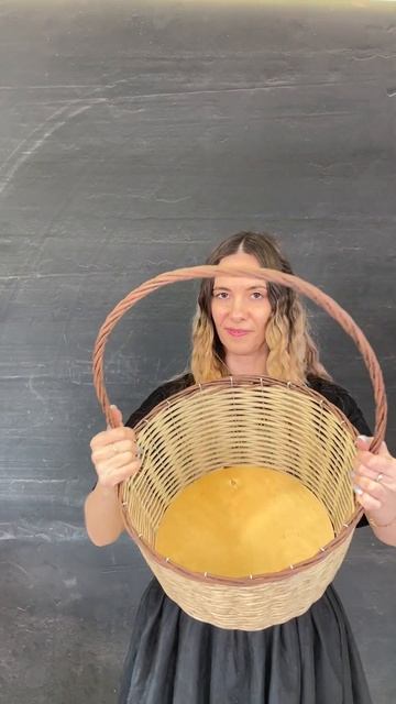 Корзина плетёная «Цветочная Д35»