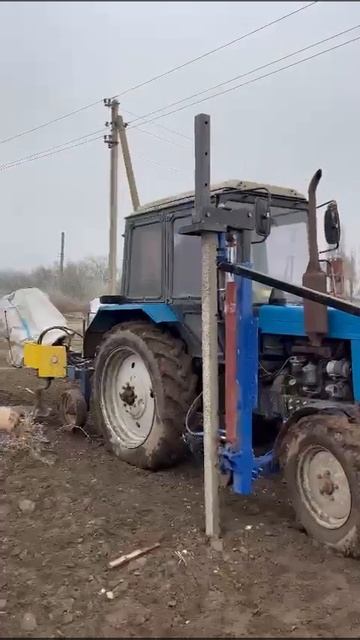 Столбостав гидравлический , отличное решение для садо