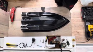 Кораблик S70,установка эхолота.