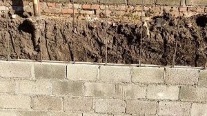 Основание стен для бассейна из блока