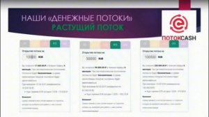 Растущий Поток в Поток Cash. Сделай за год 1 миллион из 100?