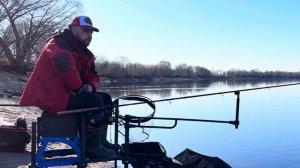 Фидер на Москва реке в марте . Ловля по низкой воде #рыб