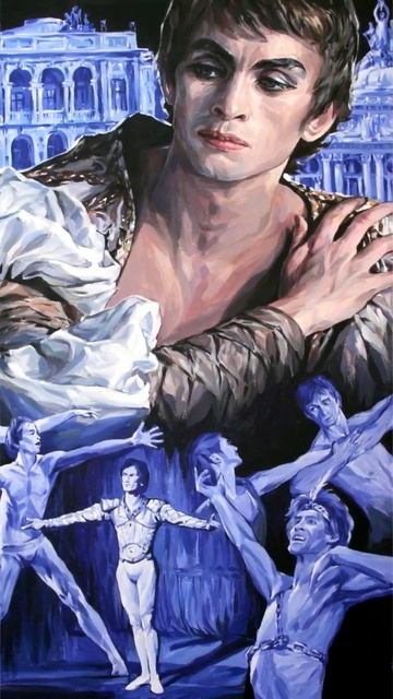 РУДОЛЬФ НУРЕЕВ / RUDOLF NUREYEV  #art #картина #балет #rezanovaart