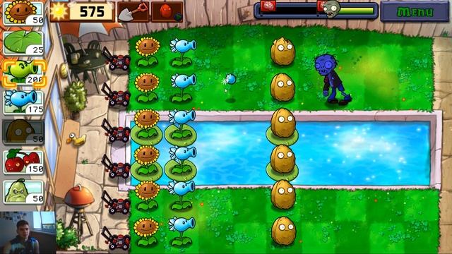 Бассейн под охраной • Прохождение Plants vs Zombies # 4 смотреть онлайн