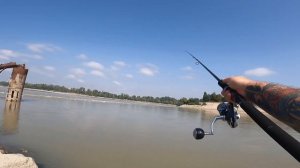 Канальный сом на блесну. Рыбалка на реке Кубань. Тест Ju