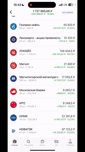 Дивидендный портфель. Ежедневные покупки #акции #диви? смотреть онлайн