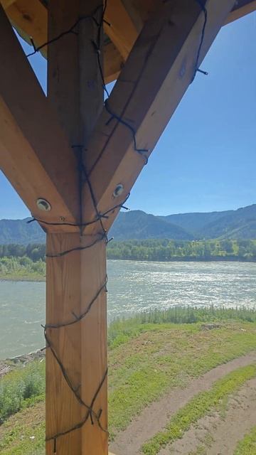 Беседка.Дом на Катуни 🏡 Элекмонар #горныйалтай #катун смотреть онлайн