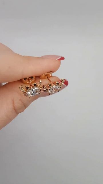 90 грн Сережки гвоздики Xuping Jewelry крабики 8 мм золотисті смотреть онлайн