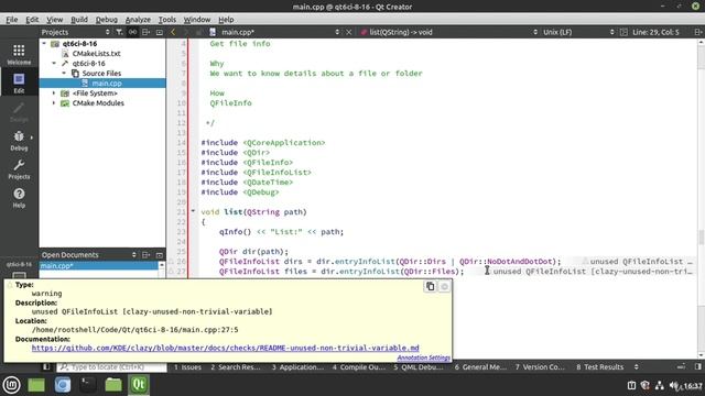 16. QFileInfo смотреть онлайн