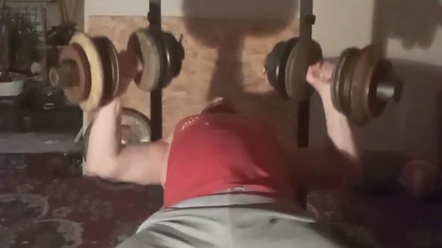 Натуральный жим гантелей по 40 кг. смотреть онлайн