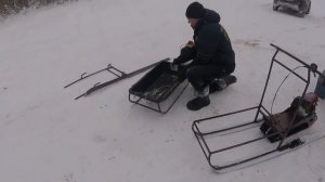 Мотосани богатрева 2, испытания зимой 2024г.