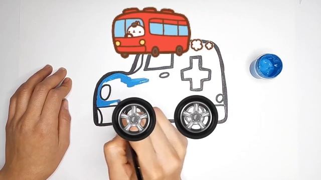 Bolalar Uchun mashina rasm chizish | Draw an ambulance for children | Рисуем скорую помощь для дете смотреть онлайн