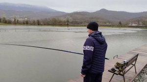 Рыбалка на форелевом хозяйстве. Адлер