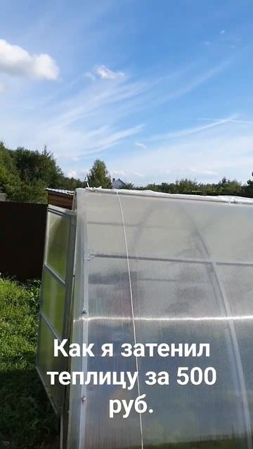 Как я затенил теплицу 3х6 м за 500 руб. смотреть онлайн