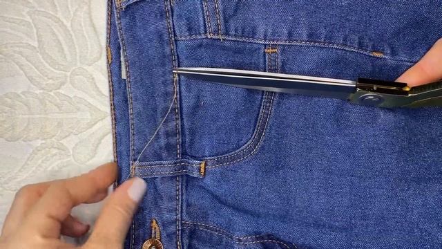 🌺Как завязать короткую нитку с помощью ножниц