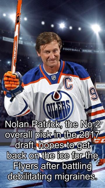 Wayne Gretzky NHL News Sidelined by migraines, Patrick eyes Flyers return смотреть онлайн