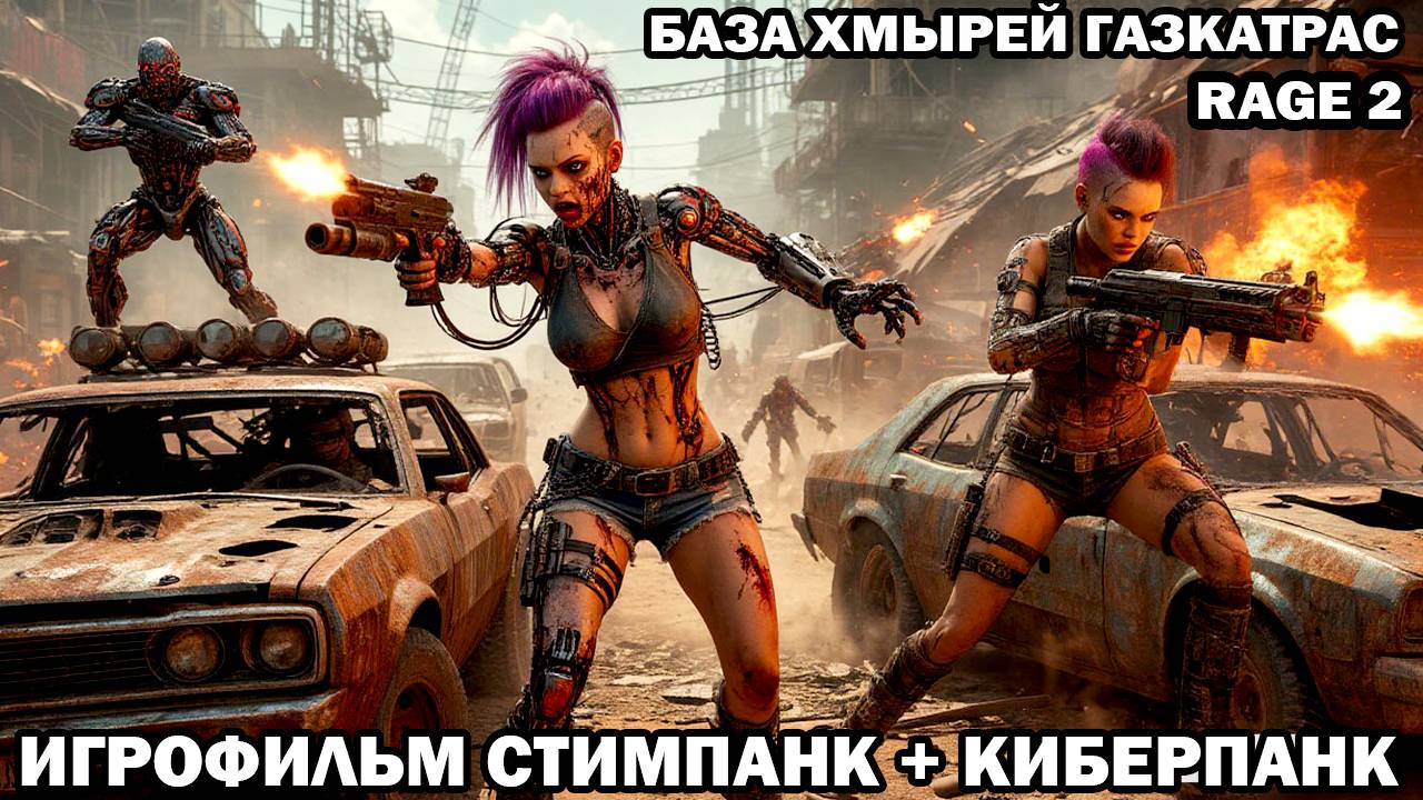База хмырей Газкатрас Война с киборгами Rage2 в стиле стимпанк киберпанк фоллаут #шутер #rage2 смотреть онлайн