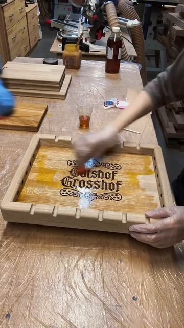 Всех с весной! А это шашлычный столик из массива дуба #w смотреть онлайн