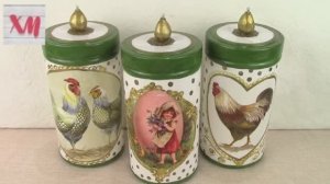Декорирую пластиковые банки. ХоббиМаркет
