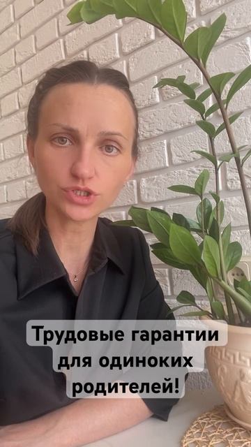 Трудовые гарантии для одиноких родителей! #трудовыесп смотреть онлайн