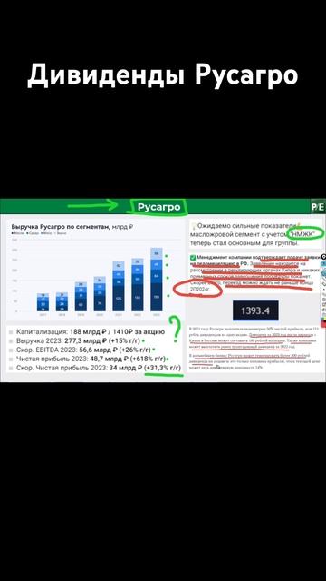 Прогнозные дивиденды по акциям Русагро @put_investor смотреть онлайн