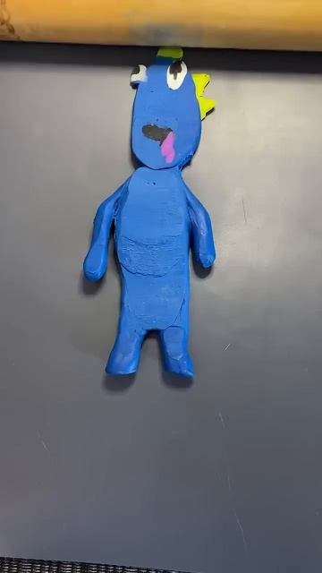 Rainbow Friends Blue Clay Art #sculpting #plasticine #rainbowfriends смотреть онлайн