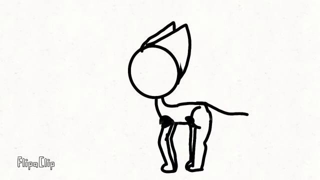 Анимация бег кошки (набросок) смотреть онлайн