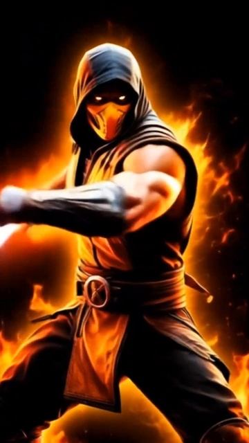 Anime Скорпион из Mortal Kombat 😍👍 #shorts #aiart #ai #mk #mk1