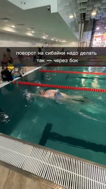 Учимся делать повороты на сибайке! #плавание #спорт #си смотреть онлайн