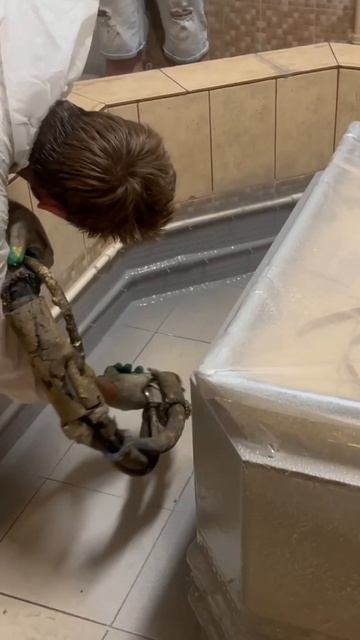 Ремонт и гидроизоляция купели (детского бассейна) пол? смотреть онлайн