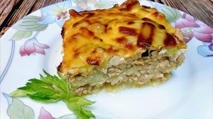 Вкуснейшая запеканка из кабачков и фарша. Полезная еда в духовке.