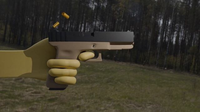 Глок 18 #3d #blender смотреть онлайн