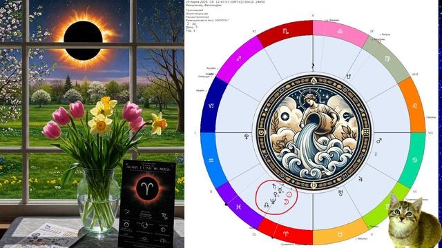 ВОДОЛЕЙ Солнечное затмение 29 марта 2025. 4 года свободы и