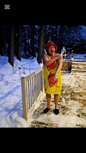 ЗАКАЛЯЕМСЯ! #новыйгод #закалка #снег #сауна #канада