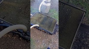 КАРКАСНЫЙ БАССЕЙН, ОБОГРЕВ АВТОМОБИЛЬНЫМ РАДИАТОРОМ.