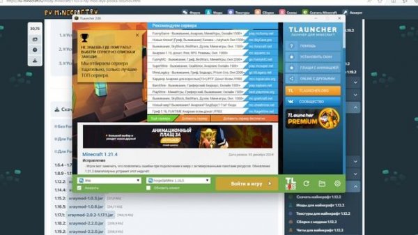 Как скачать XRay на любую версию майнкрафта | 1.9-1.21.4 |