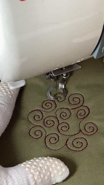 Ветерок. Свободно ходовая стёжка.(21) Free Motion Quilting.