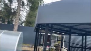 Каркас беседки навеса с хозблоком