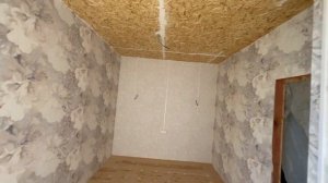 Дом из OSB-панелей. Внутренняя отделка и поклейка обоев