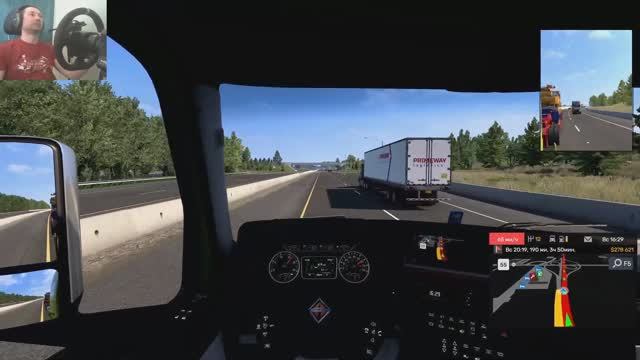 На работу как на праздник - American truck simulator - 021 - на руле MOZA R5 смотреть онлайн