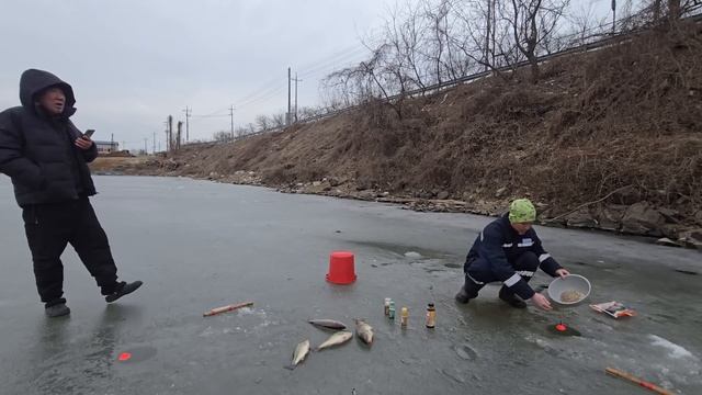 Поймал САЗАНОВ! Угостил подписчика. РЫБАЛКА НА ХАПУГУ смотреть онлайн