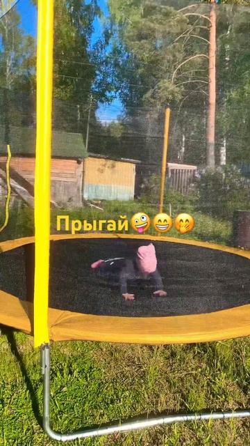 Ева прыгай!🤪 #shortsvideo #shorts #shots #baby #babygirl #батут #дача #доч?