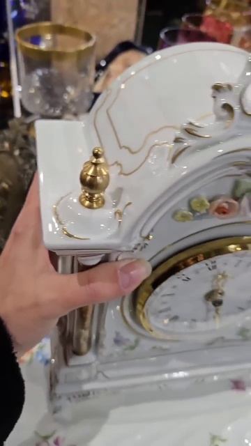 Часики каминные. Фарфор. #винтаж #обзор #фарфор #находк?