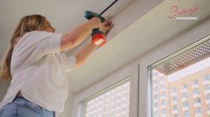 Монтаж гибкого карниза Эскар к стене