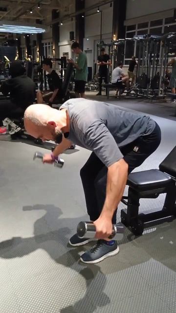 ГОП с гантелями в наклоне стоя. смотреть онлайн