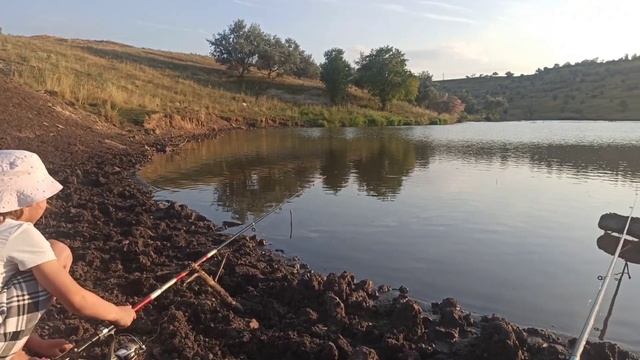 Рыблка недалеко от Ставрополя. Рыбалка с детьми. Как п?